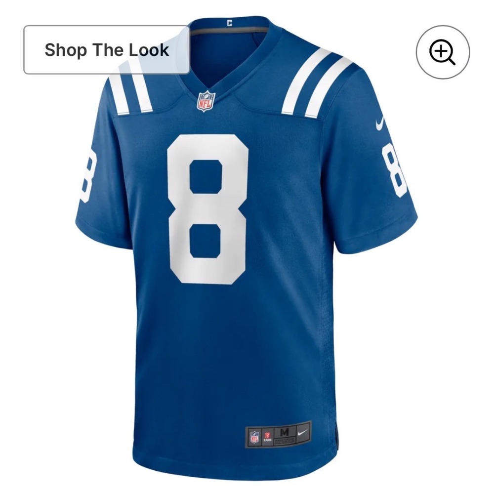 Nike NFL Indianapolis Colts Matt Hasselbeck 8 Jersey Blue Mens Medium